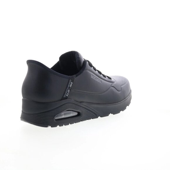 NEW Mens SKECHERS Slip Ins Uno Easy Air 183005 Sneakers Shoes Black Size 9 main image 5